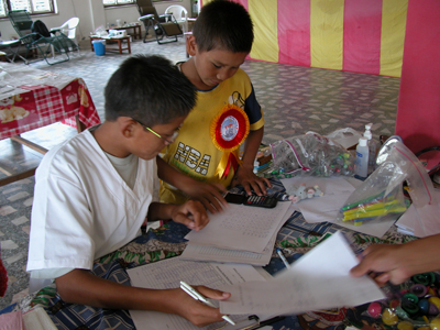 Students running the dental clinic